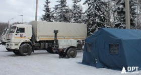 Временные пункты обогрева на магистралях