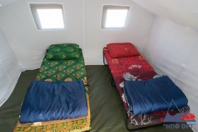 Палаточный лагерь на Баренцевом море