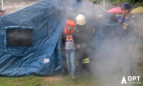 Палатки МЧС «Памир» в борьбе с лесными пожарами