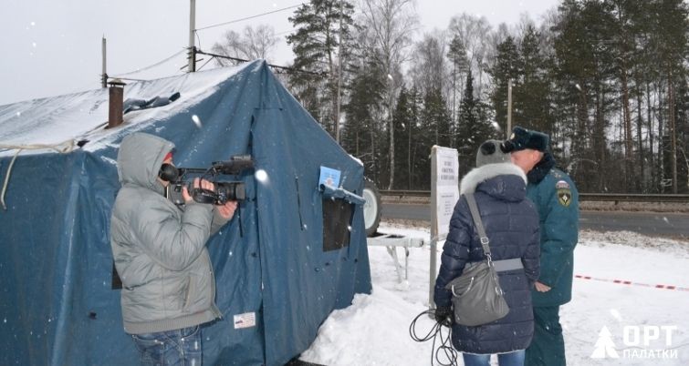 Временные пункты обогрева на магистралях