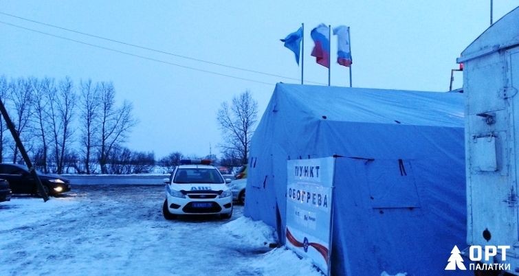 Временные пункты обогрева на магистралях