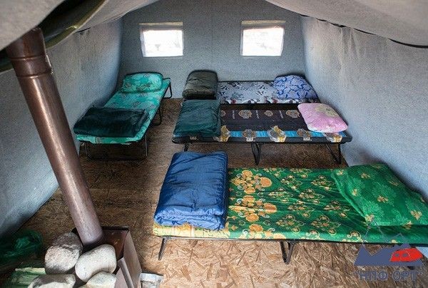Палаточный лагерь на Баренцевом море