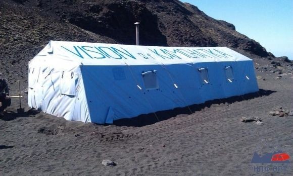 Каркасная палатка серии «Памир» в краю вулканов