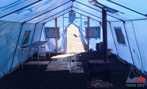 Каркасная палатка серии «Памир» в краю вулканов